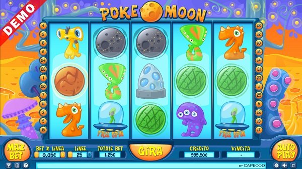 Poke Moons slot demo